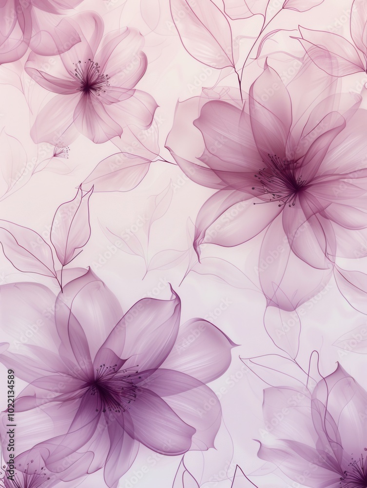 Softly colored flowers create an elegant backdrop with floral patterns in gentle pastel shades, evoking a tranquil and calm feeling. Generative AI Softly colored flowers create an elegant backdrop with floral patterns in gentle pastel shades, evoking a tranquil and calm feeling. Generative AI
