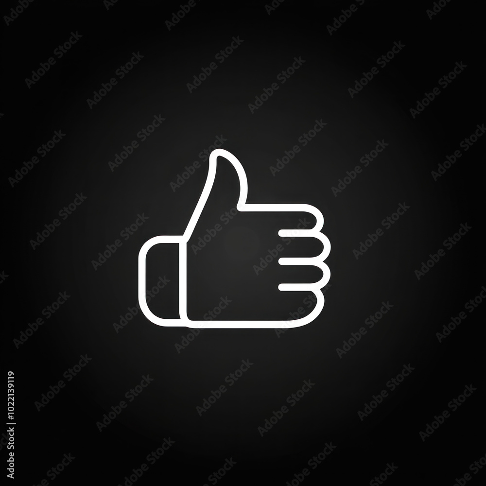 Hand signing the thumbs up icon, vector illustration of positive feedback or approval gesture. Hand signing the thumbs up icon, vector illustration of positive feedback or approval gesture.