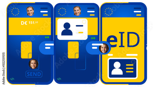 a smartphone and digital eI...