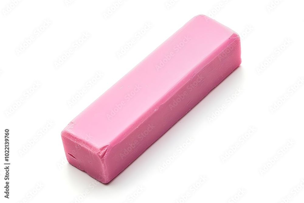 pink eraser isolated on white background pink eraser isolated on white background