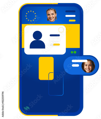 a smartphone and digital eI...