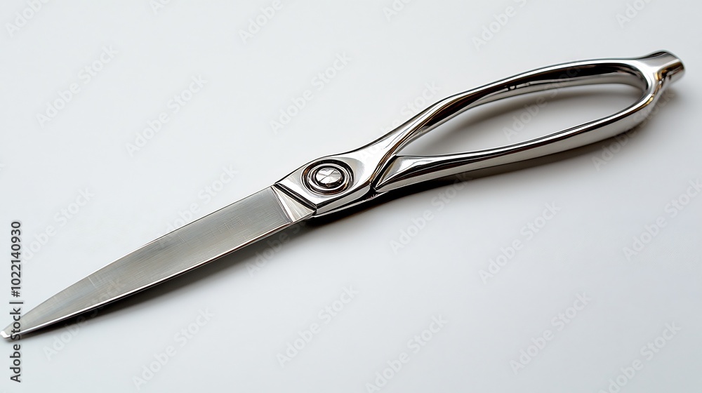 Professional pair of scissors isolated on a clean white background sleek and functional design Professional pair of scissors isolated on a clean white background sleek and functional design