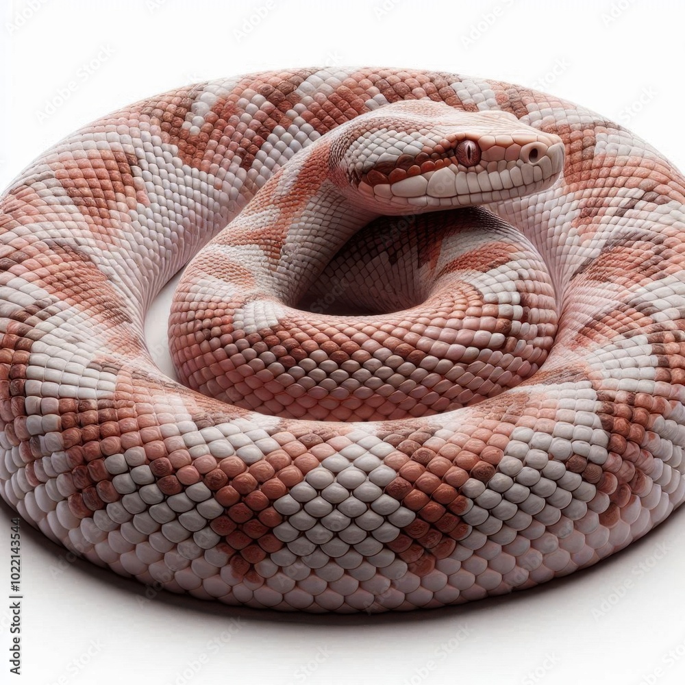 Obraz premium snake on white background