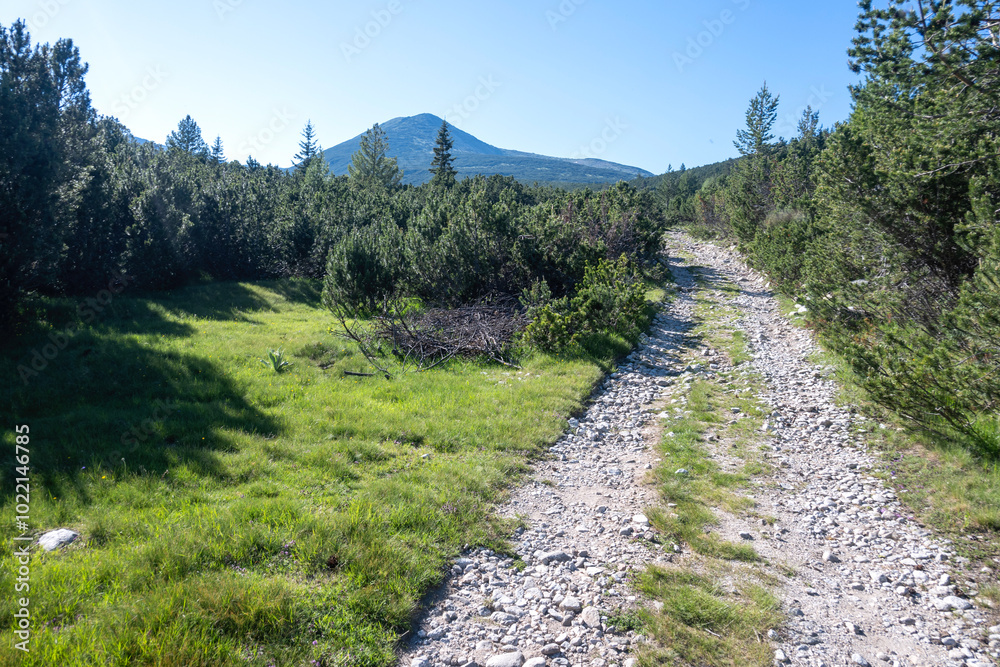 Fototapeta premium Rila mountain near The Dead and The Fish Lakes, Bulgaria