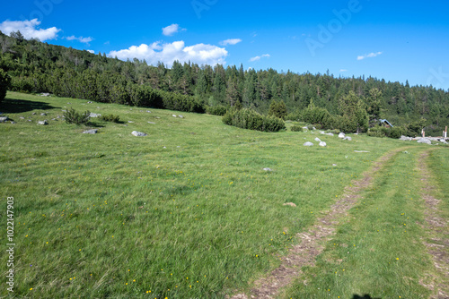 Rila mountain near The Dead and The Fish Lakes, Bulgaria photo