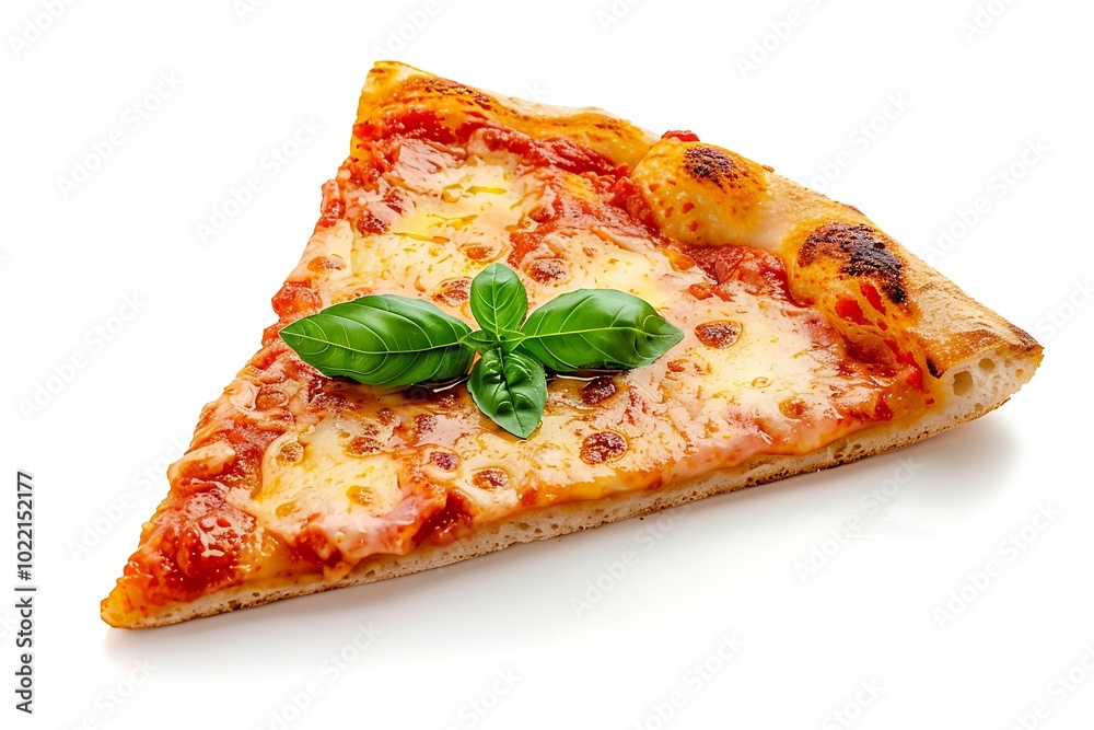slice of pizza on a white background slice of pizza on a white background