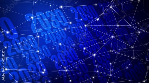 Year 2030 will bring new era of success and change with dynamic connected lines and futuristic technology