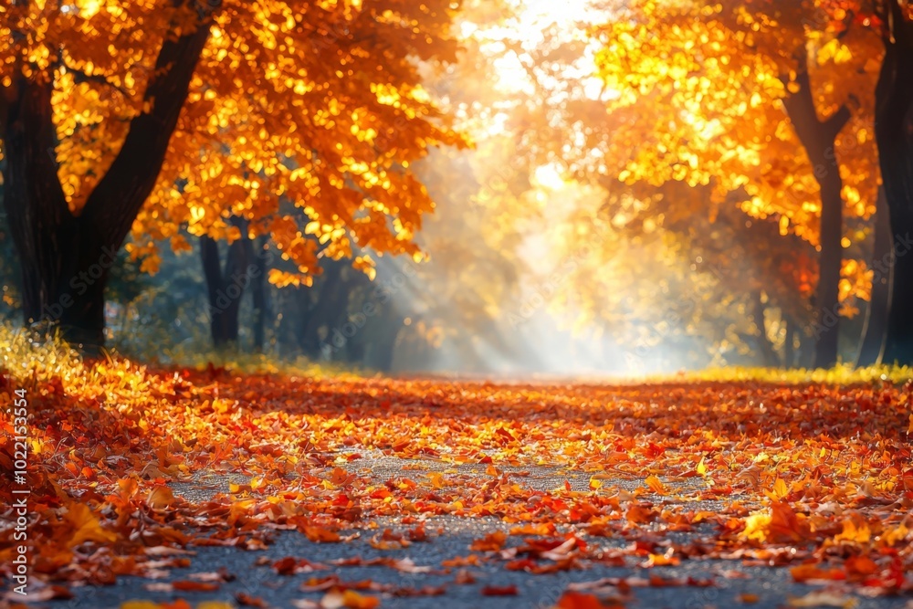 Fallen Leaves Season Background Fallen Leaves Season Background