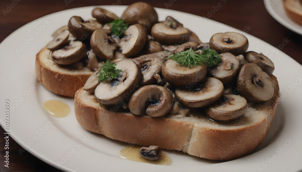 cooked mushrooms on toast cooked mushrooms on toast