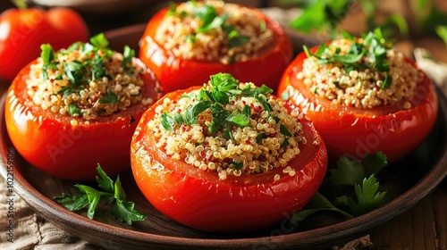 Stuffed Tomatoes with Quinoa and Fresh Herbs