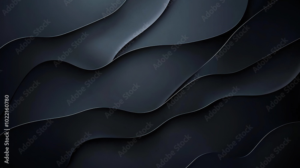 Fototapeta premium Abstract Dark Wave Patterns for Modern Designs