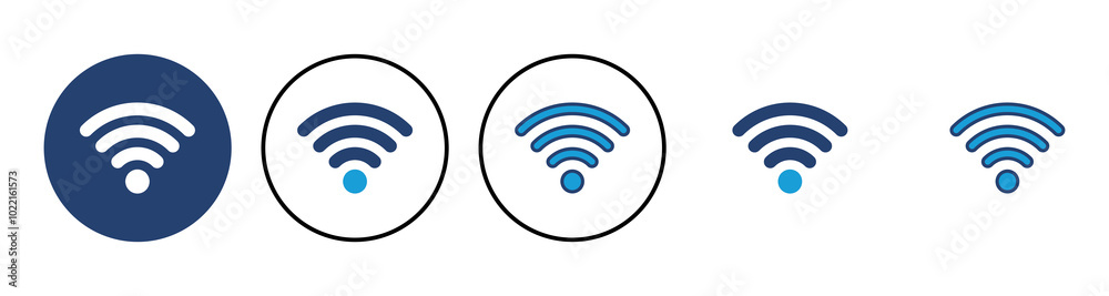 Wifi icon vector. signal vector icon. Wireless icon vector Wifi icon vector. signal vector icon. Wireless icon vector