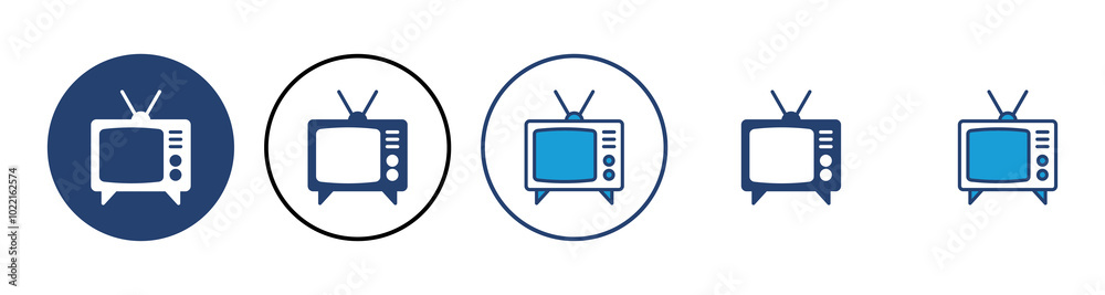 Tv icon vector. television icon vector Tv icon vector. television icon vector