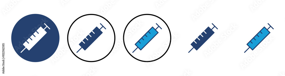Syringe icon vector. injection icon vector. Syringe icon vector. injection icon vector.