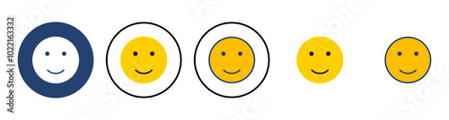 smile icon vector. smile emoticon icon. feedback