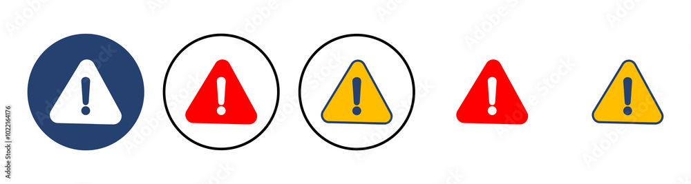 Exclamation danger sign. attention sign icon. Hazard warning attention sign Exclamation danger sign. attention sign icon. Hazard warning attention sign