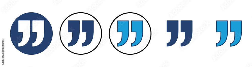 Quote icon vector. Quotation mark symbol. Quote icon vector. Quotation mark symbol.