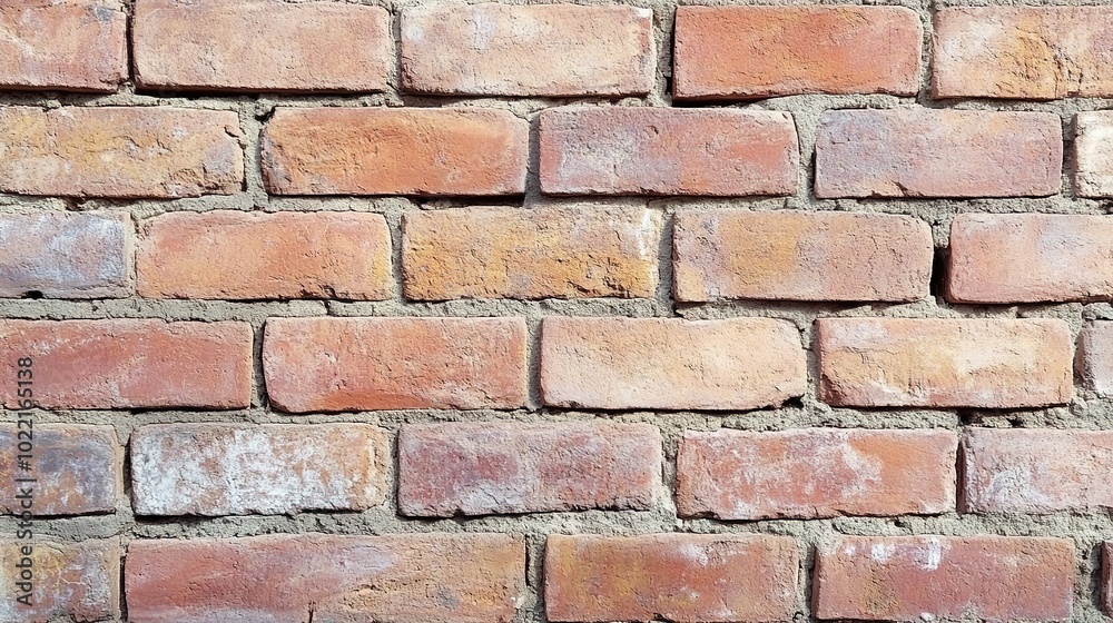 Textured Red Brick Wall with Detailed Patterns Textured Red Brick Wall with Detailed Patterns