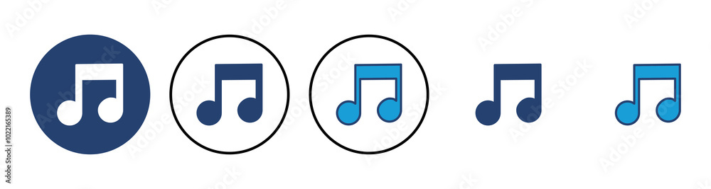 Music icon vector. note music icon vector Music icon vector. note music icon vector