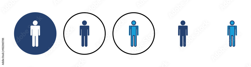 Man icon vector. male icon vector. human symbol Man icon vector. male icon vector. human symbol