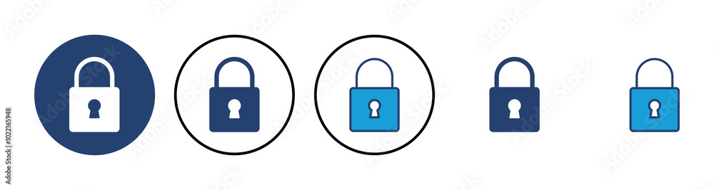 Lock icon vector. Padlock icon vector. Encryption icon. Security symbol Lock icon vector. Padlock icon vector. Encryption icon. Security symbol