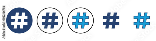 Hashtag icon vector. hashtag symbol