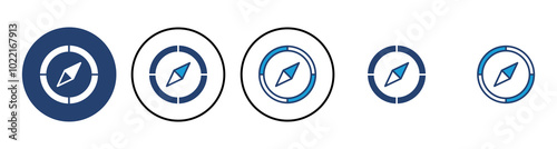 Compass icon vector. arrow compass icon vector