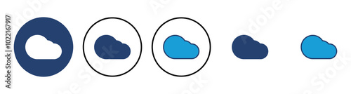 cloud icon vector. cloud vector icon