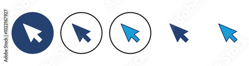 Free Download Click icon vector. pointer arrow icon. cursor icon vector - GFXLoad