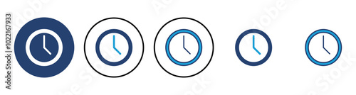 Clock icon vector. Time icon vector. watch icon symbol