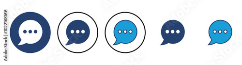 Chat icon vector. speech bubble icon. comment icon vector. message. contact us
