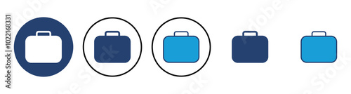 Briefcase icon vector. suitcase icon. luggage symbol.