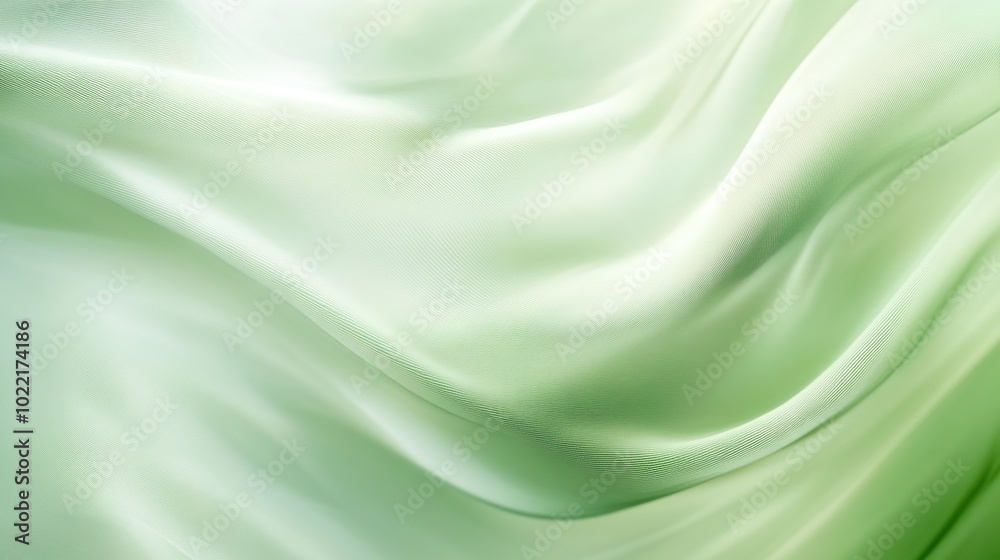 Soft Green Silk Fabric Background for Design Projects Soft Green Silk Fabric Background for Design Projects