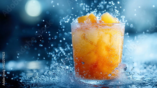 Colorful Frozen Slushies Splashing with Summer Vibes