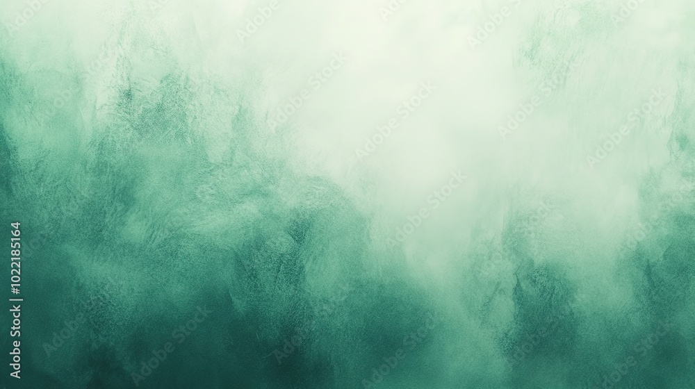 Naklejka premium Serene Green Abstract Background with Soft Textures