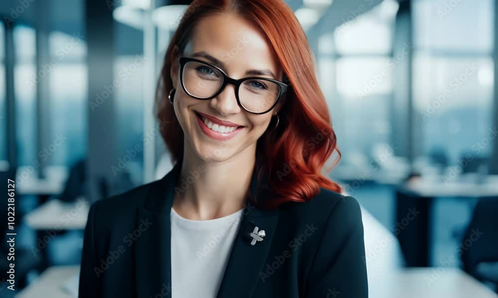 female professional smiling in modern office female professional smiling in modern office