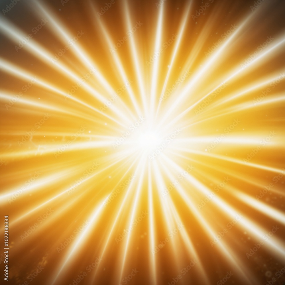 Obraz premium Radiant sunlight bursting through the sky, symbolizing hope and energy.