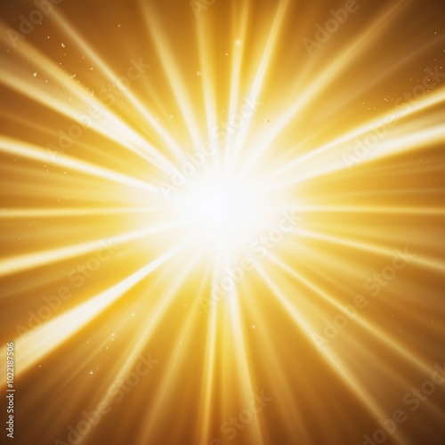 Radiant sunlight bursting through the sky, symbolizing hope and energy.