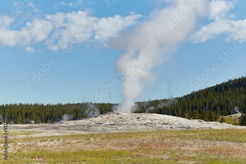 Yellowstone's Upper Geyser Basin, home to Old Faithful and more photo