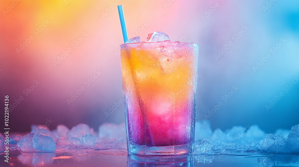 Colorful Frozen Slushies Splashing with Summer Vibes Colorful Frozen Slushies Splashing with Summer Vibes