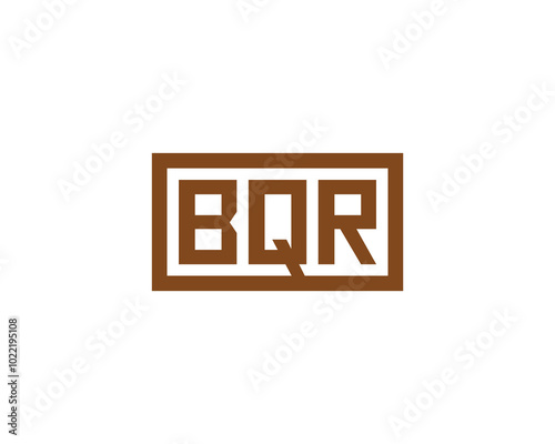 BQR logo design vector template. BQR