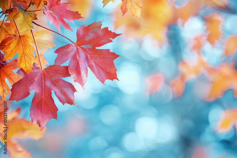Fallen Leaves Season Background created with Generative AI Fallen Leaves Season Background created with Generative AI