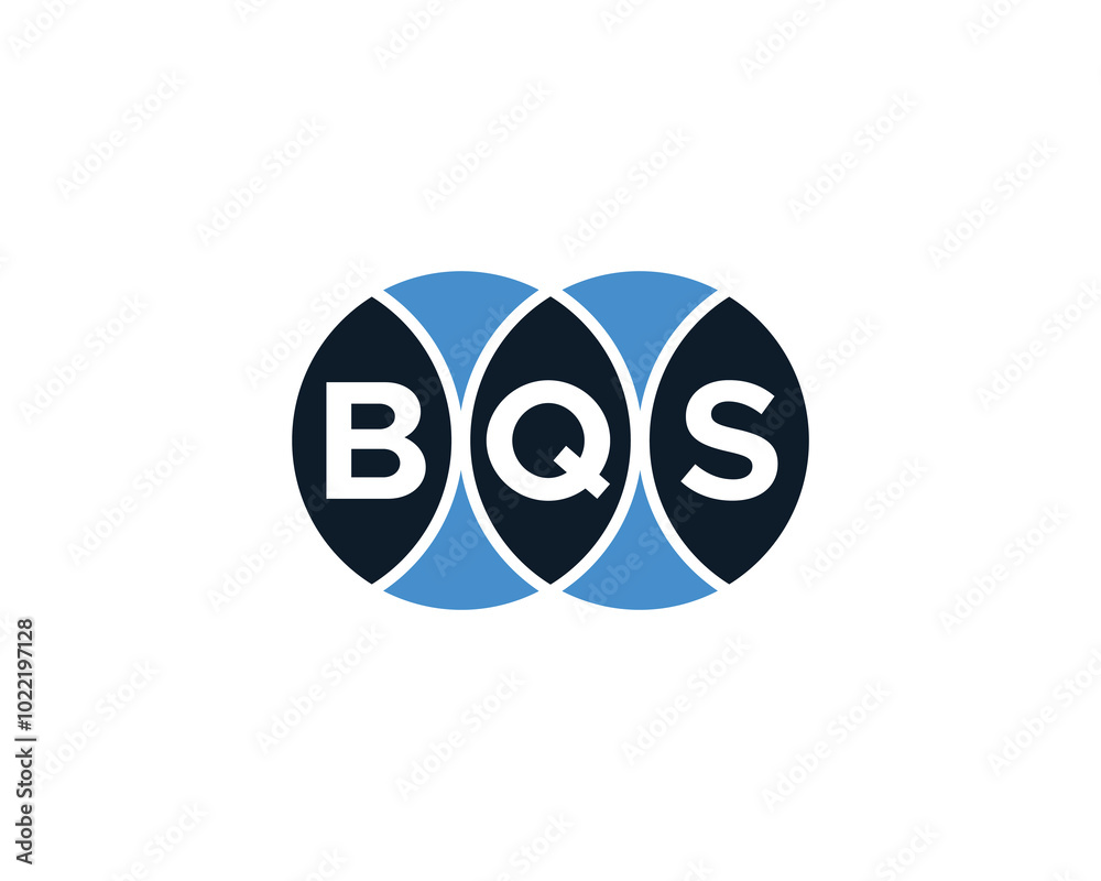 Obraz premium BQS logo design vector template. BQS