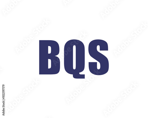 BQS logo design vector template. BQS