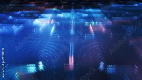 Flying over a data surface