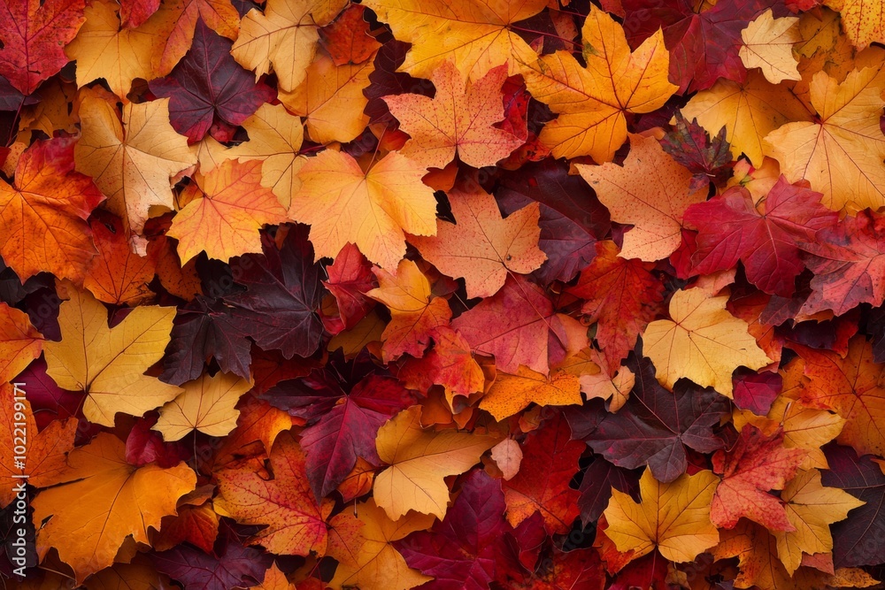 Fallen Leaves Season Background created with Generative AI Fallen Leaves Season Background created with Generative AI