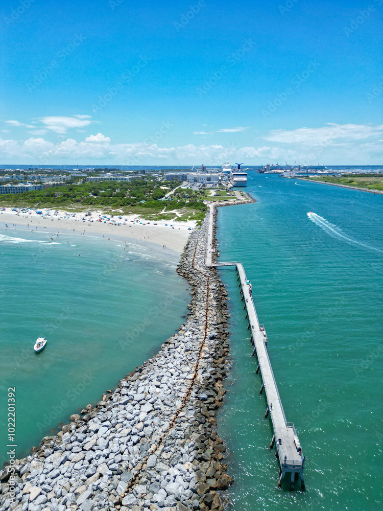 Jetty Park near Cape Canaveral on Florida's Space Coast in Brevard County Jetty Park near Cape Canaveral on Florida's Space Coast in Brevard County