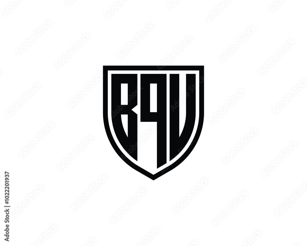 BQU logo design vector template. BQU BQU logo design vector template. BQU