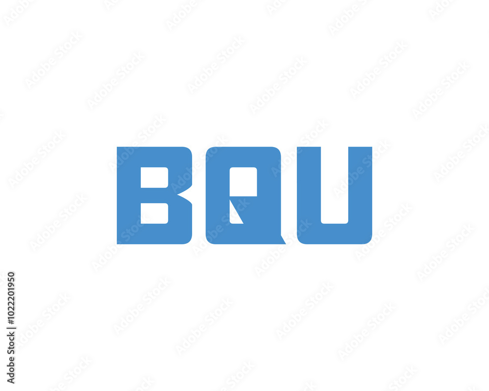 BQU logo design vector template. BQU BQU logo design vector template. BQU