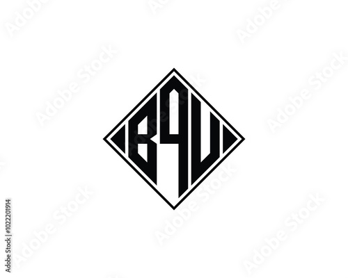 Free Download BQU logo design vector template. BQU - GFXLoad